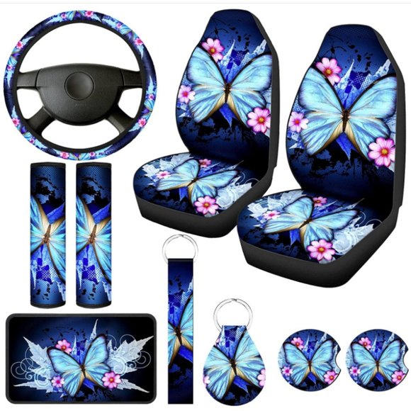 **Butterfly Full Car Accessories Interior Set - Picture 1 of 6